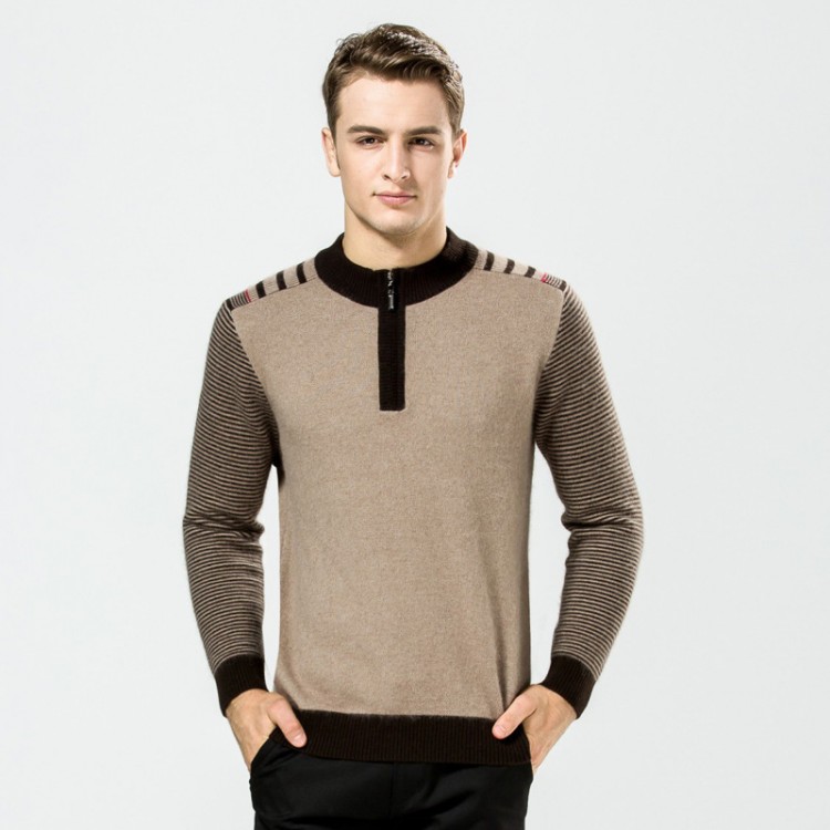 Knit quarter-zip sweater